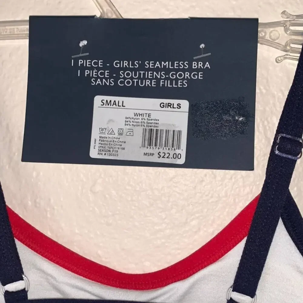 5/$25 NWT Tommy Hilfiger Girls Sports Bra‎